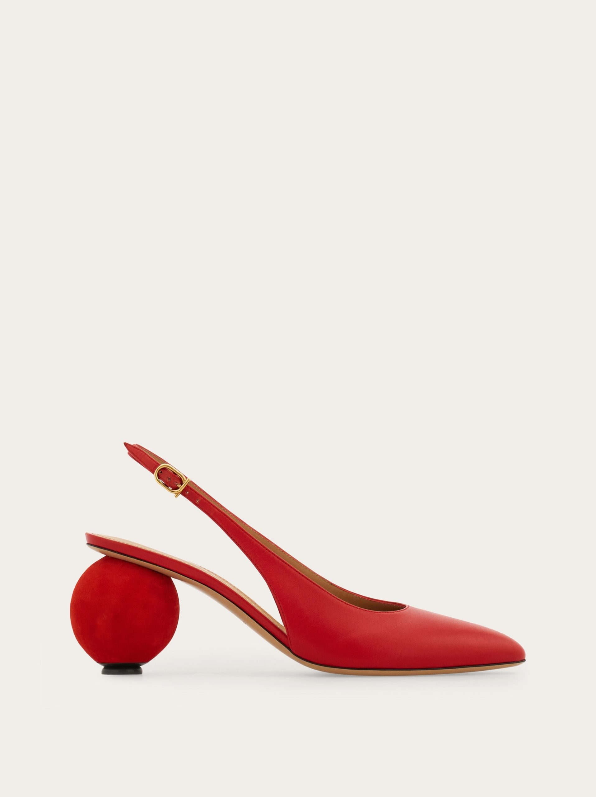 Ferragamo Spherical heel slingback pump - Image 1